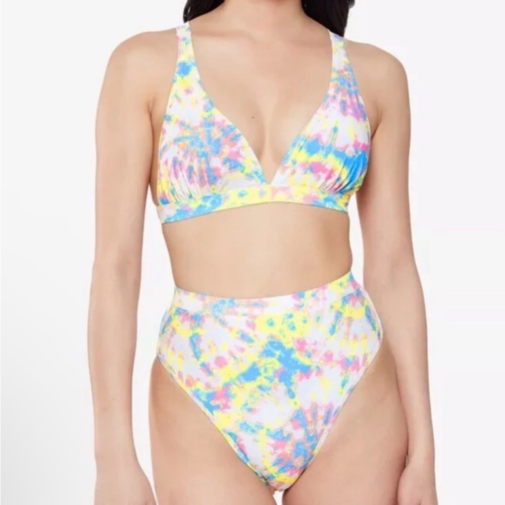 Jessica Simpson Tie-dyed Bikini Set Size L